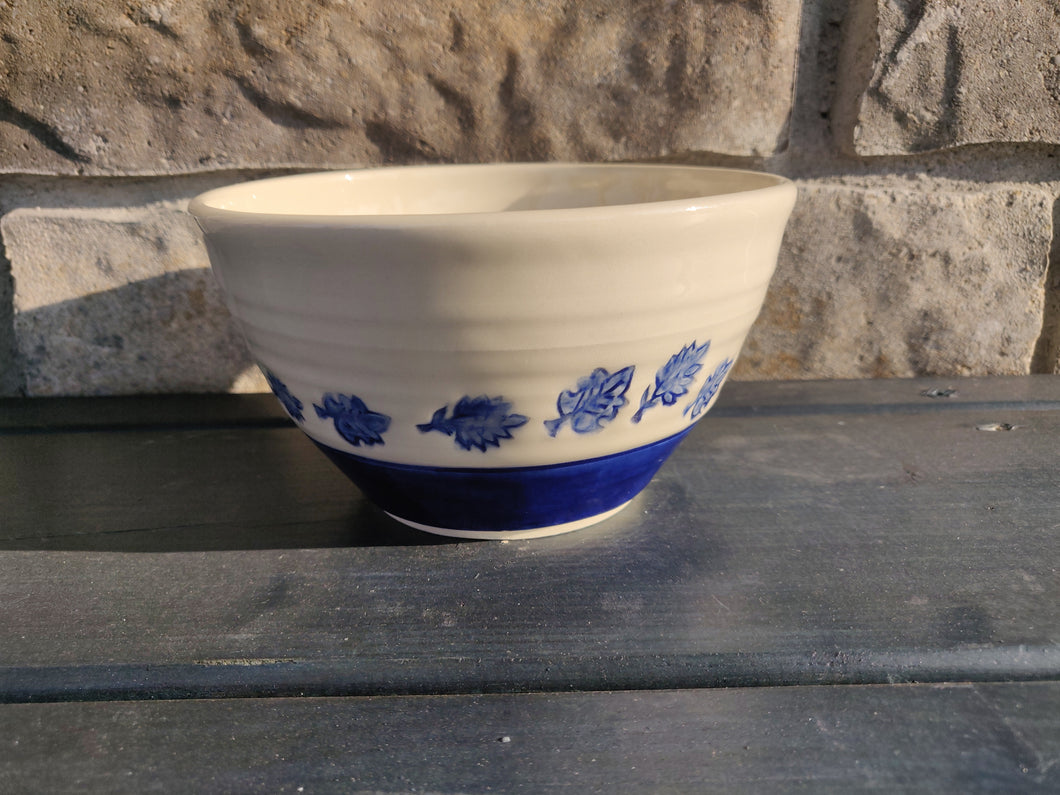 Blue Leaves Bowl